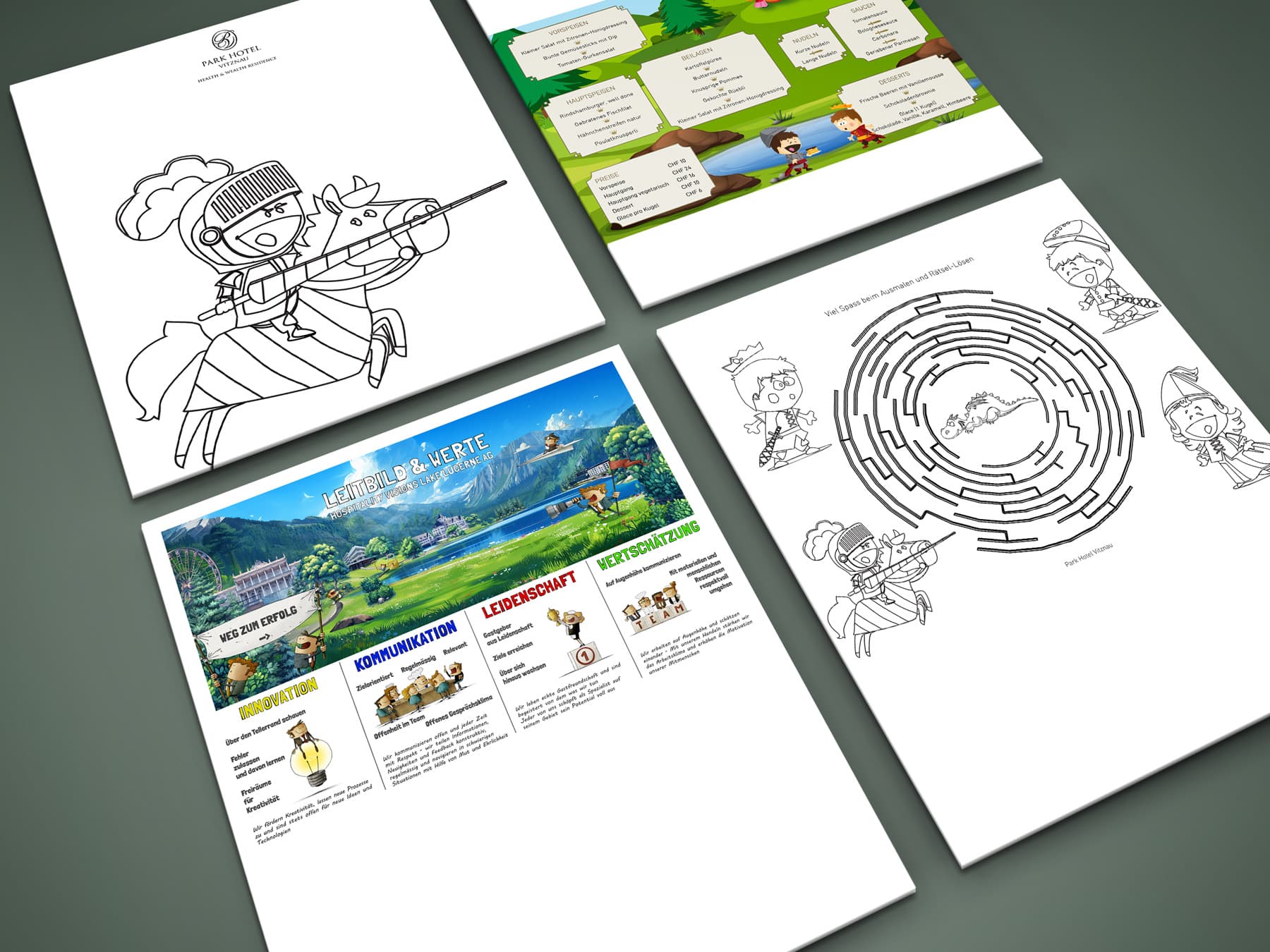 kinder und leitbild zusammen mockup